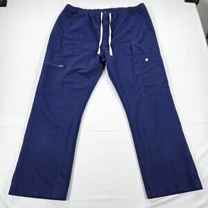 Figs Cairo Cargo Medical Healthcare Scrub Navy Blue Pants‎ Men's Size XXL
